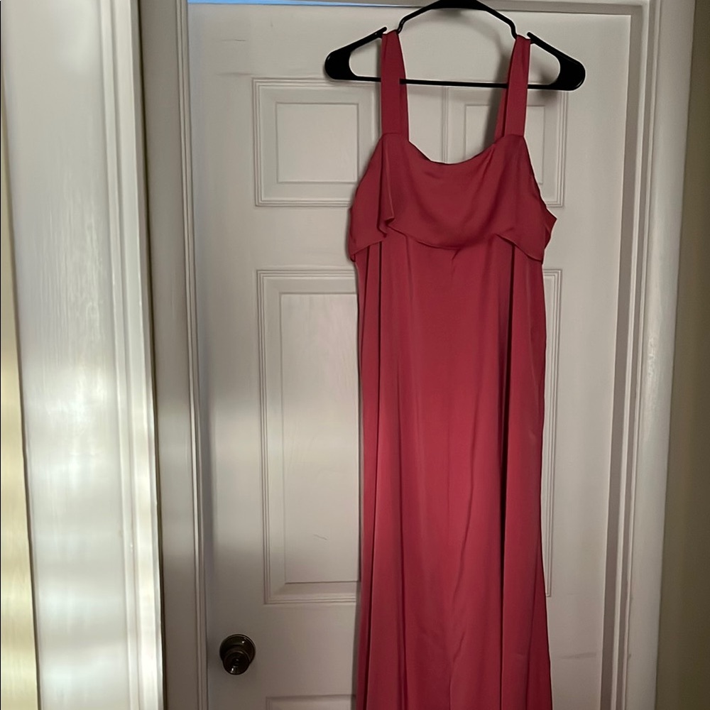 Banana Republic Factory Pink Sleeveless Maxi Dress